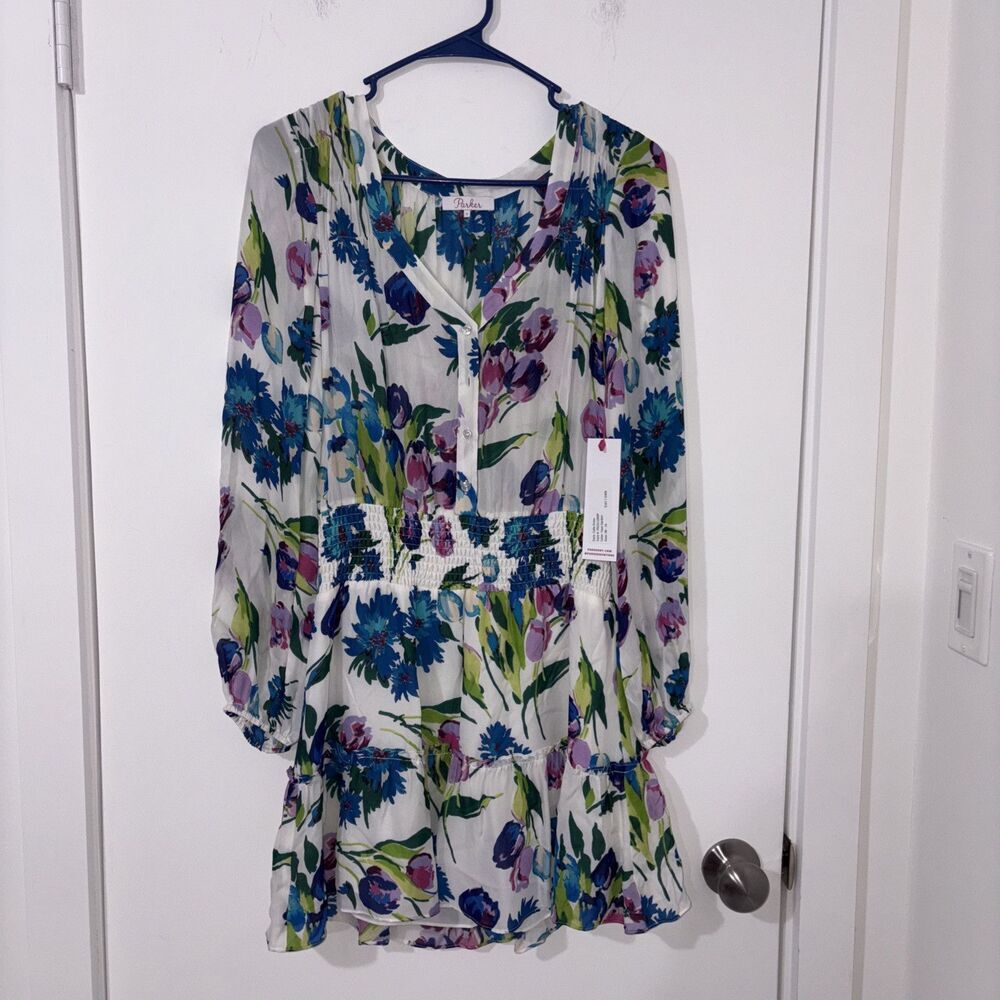 NWT Parker Calla Dress Faye Garden Sz Small New With Tags $167
